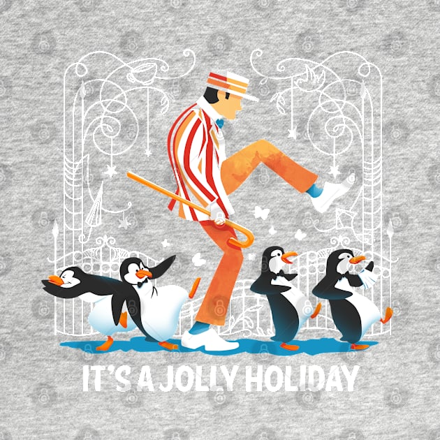 It's a jolly holiday! - cute penguin by Snouleaf